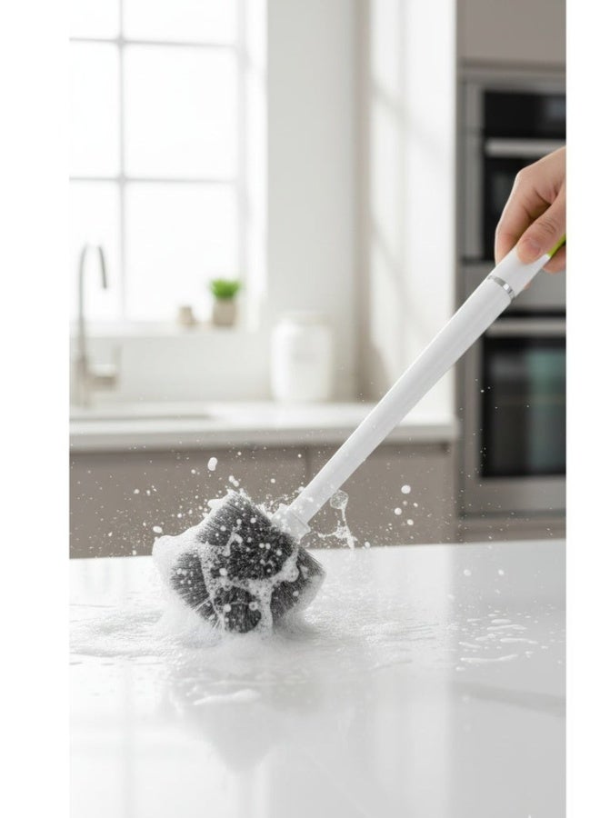 All-Purpose Deep Cleaning Brush for Bathrooms, Kitchens & Toilets – 41cm Long Ergonomic Handle, Flexible Bristles, 360° Coverage, Hanging Hook for Easy Storage – Professional Household Tool for Hard-to-Reach Areas - Image 5